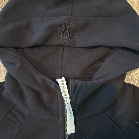 Lululemon Scuba Oversized, Full Zip Hoodie Medium/Large Black - Picture 3 of 4